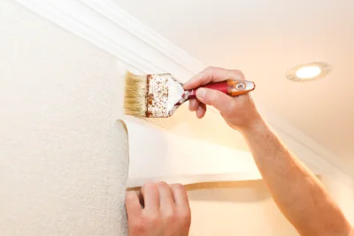 Pose de papier peint à Langan — revêtements muraux et toiles de verre